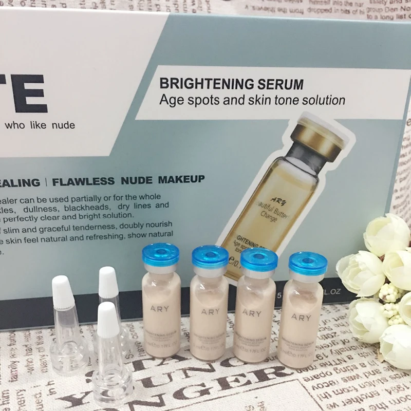 

10 bottles 5ml BB Glow Cream Meso White Brightening Serum Natural Nude Make Up Foundation face makeup beauty cream