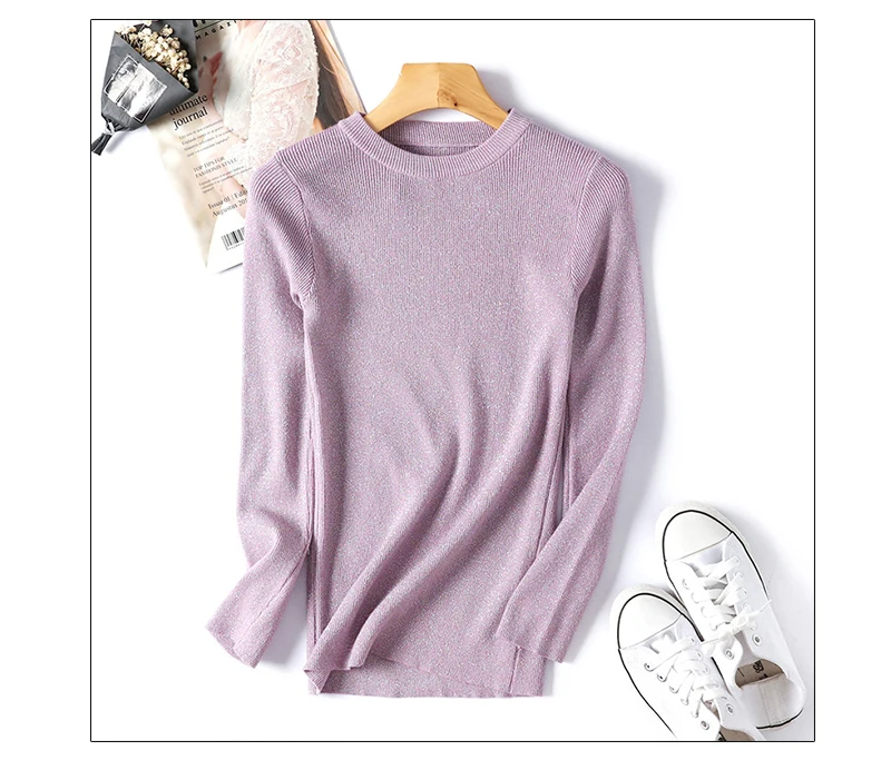 O-neck Knitted Sweater Long Sleeve Pullovers Women Autumn Pullover Feminino Solid Slim Elasticity Ladies Sweaters Winter 2018    (6)