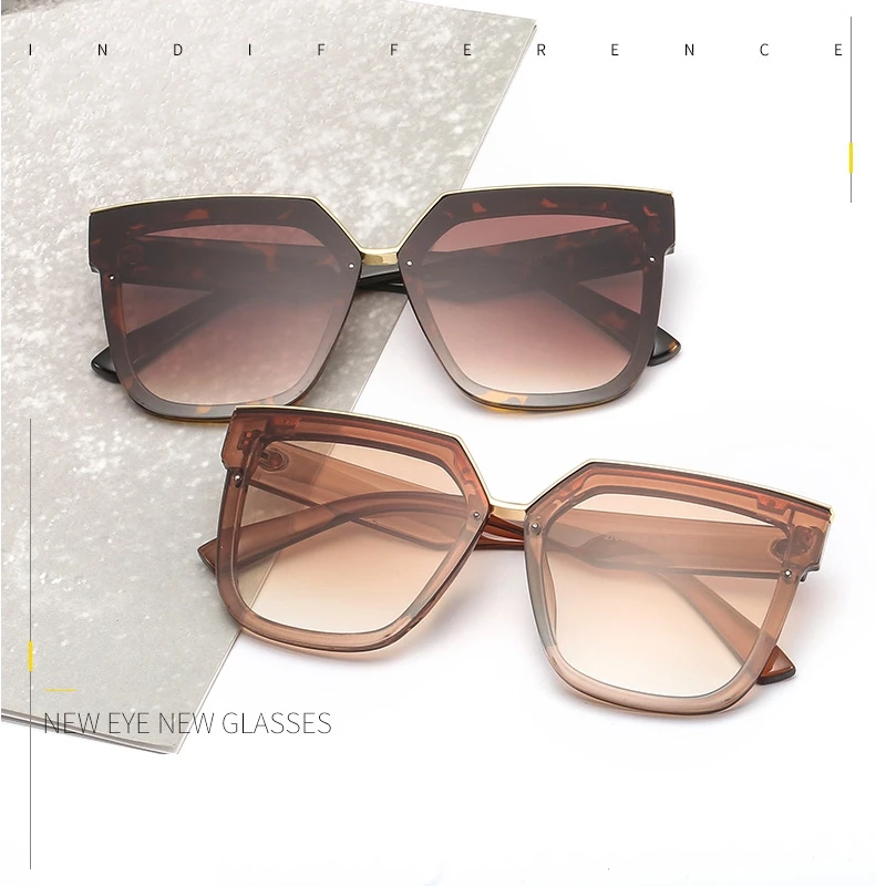 Кошачий глаз металлические усиленные Мужские t солнцезащитные очки для мужчин и женщин Модные Оттенки UV400 Винтажные Очки 47257