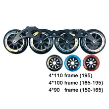 Cityrun Inline Roller Skates Base 4*90/100/110mm Frame & 85A Wheels & Bearings for Speed Skating for Adult Kids Skates Boots XX1 inline speed skates frame 3x110mm roller skating base ilq 9 bearing 110mm durable pu skating wheel rodas unbalanced front back
