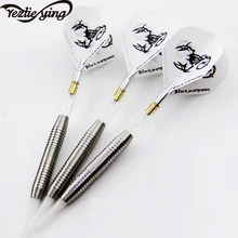3 pieces/sets of professional stainless steel darts 19g soft aluminum darts darts safety plastic white darts high quality