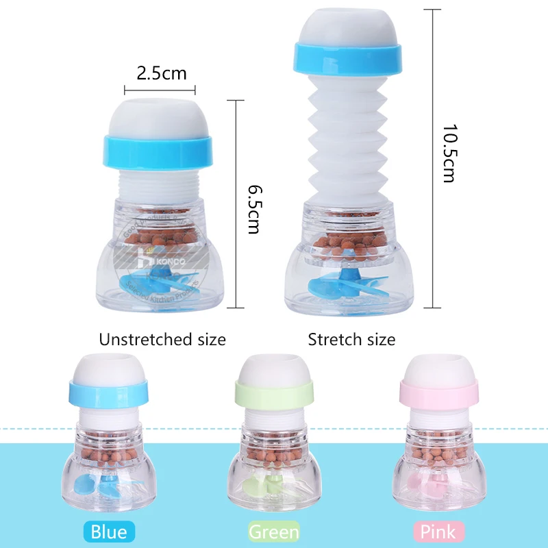 Konco Water Save Flexible Faucet Sprayer Turbo Flex 360 Sink Faucet Extenders Faucet Sprayer Rotatable Kitchen Water Tap