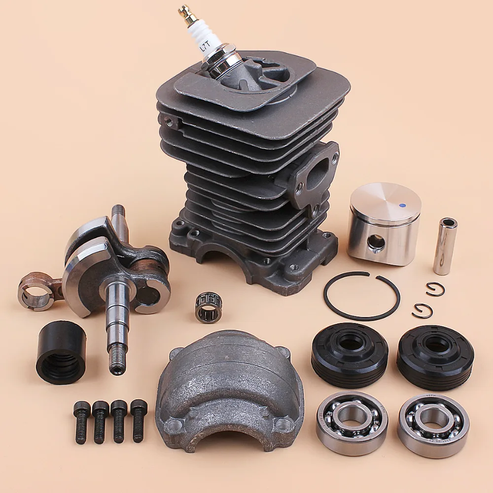 US $34.31 40mm Piston Cylinder Crankshaft Crank Bearing Oil Seal Engine Kit For Husqvarna 136 137 141 142 Gas Chainsaw Spares 530069941