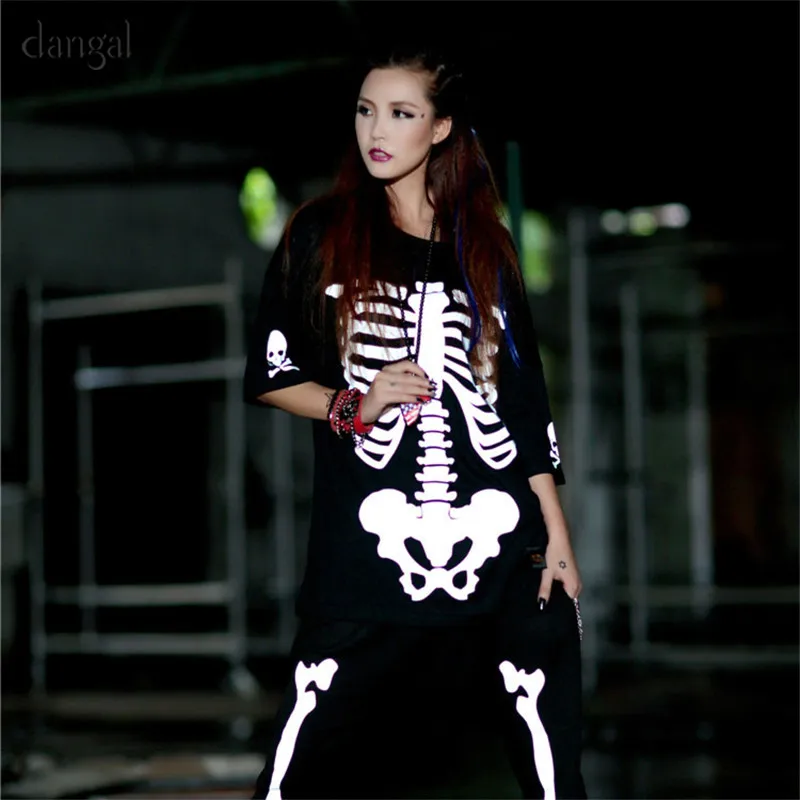 Dangal Reflective Skeleton T Shirt 