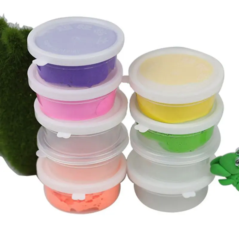 

Slime Storage Container Foam Ball Storage Box Case Jars Pots With Lids For Plasticine Soft Clay