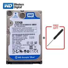 WD бренд 320 ГБ 2,5 «SATA Внутренний жесткий диск 320 г HD жесткий диск 3-6 ГБ/сек. 5400 об./мин.-7200 об./мин. синий Жесткий диск для ноутбука Бесплатная доставка