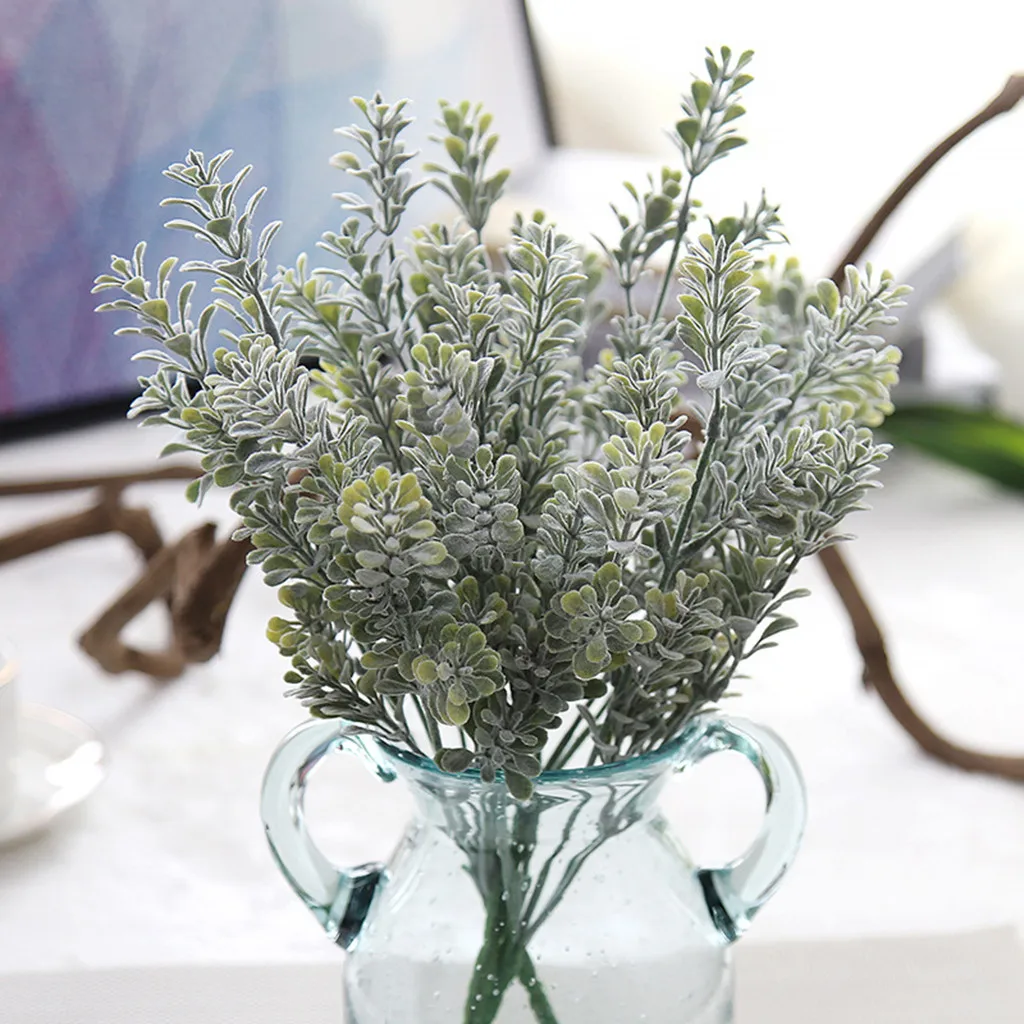 

Artificial Fake Silk Eucalyptus Green Plant Flowers Wedding Home Garden Decor W516