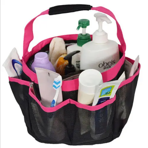 

AU STOCK Mesh Shower Tote Wash Bag Bathroom Caddy 8 Basket Pocket Storage Bag