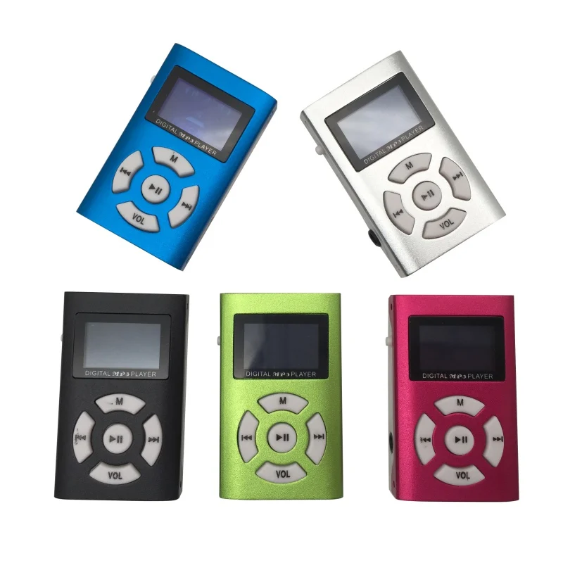 

Coloful LCD Screen Mini MP3 Player Support Micro SD TF Card Aluminum Shell Sport Walkman