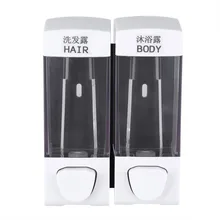 2x350 мл ванная комната настенный Мыло Шампунь коробка дезинфицирующее средство Диспенсер Лосьон жидкий насос ванная комната отель дезинфицирующее средство диспенсер