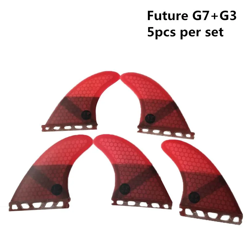 Серфинг будущего плавник G3 + G7 плавники для серфинга красного цвета