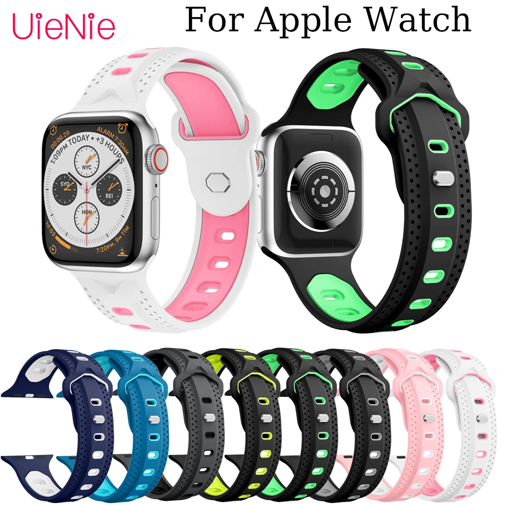 

Silicone strap For Apple Watch 40mm 44mm 38mm 42mm Frontier smart watch band for Apple Watch series 4 3 2 1 iWatch bracelet