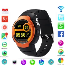 3g wifi smartwatch smart watch telefon android 5.1 os quad core telefon unterstützung google karte herzfrequenzmessung mtk6580