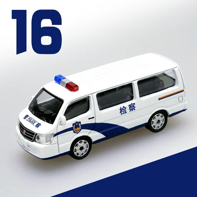 Моделирование 1: 64 Jetta Elan Wuling Hongguang Gold Cup, городское управление, Полицейская машина 01-24 модель автомобиля из сплава - Цвет: 16