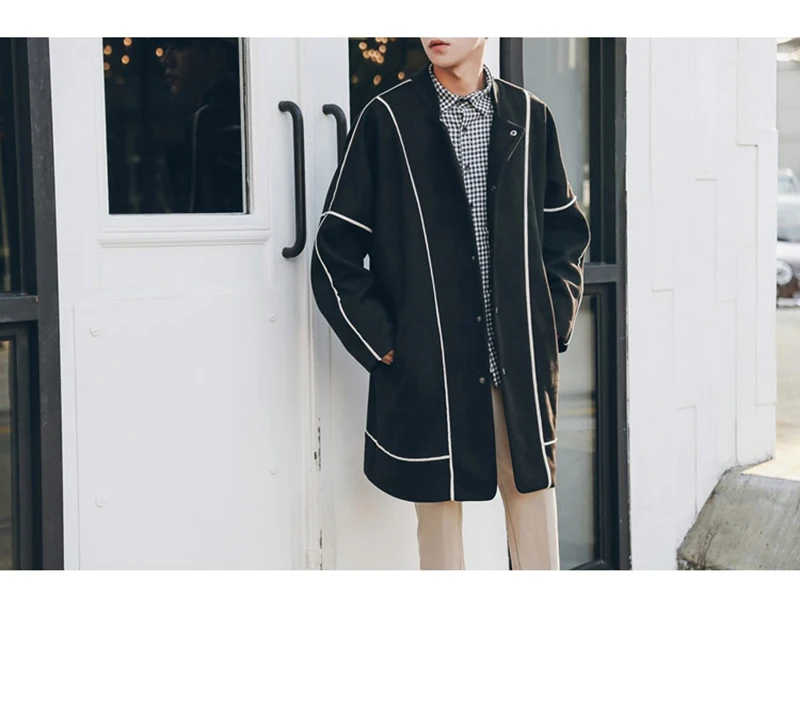Warm Male Trench Coat Wool Liner Long Thick Fleece Jacket Men Fur Inside Parka Winter Jackets  (25)