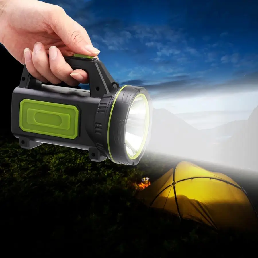 

10W 6000mA USB LED Portable Rechargeable Work Light Torch Camping Spotlight for Outdoor Portable Spotlights Camping