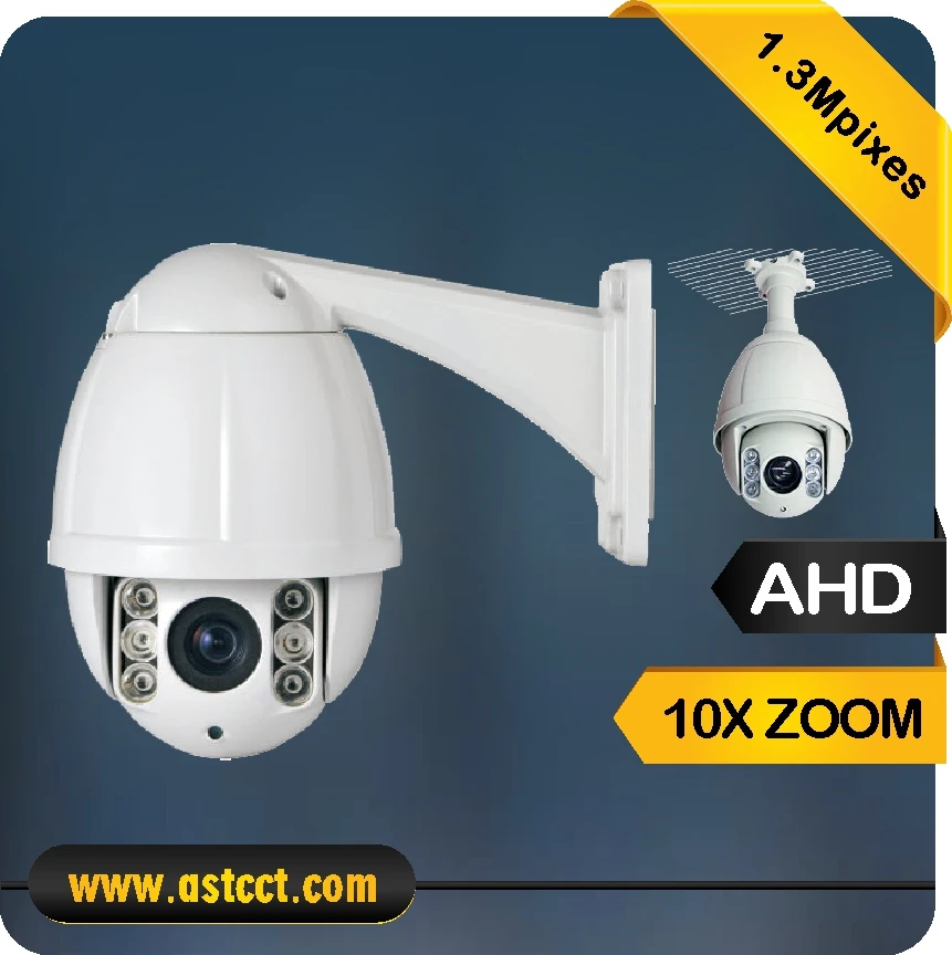 Камеры Скрытого видеонаблюдения 10X зум AHD PTZ Камера мини с 720 P выход и 960 H CVBS