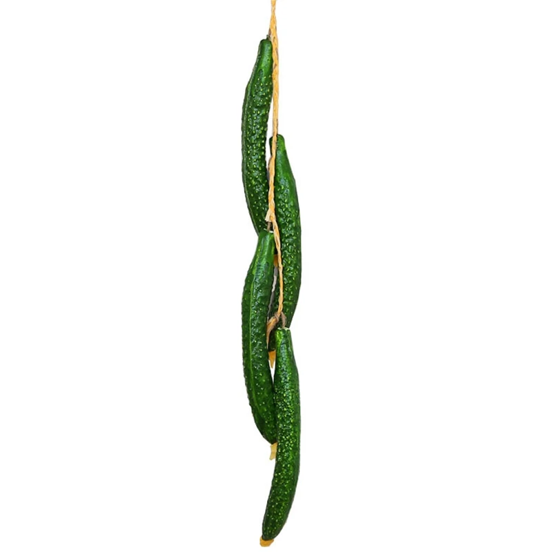 Имитация зеленых фруктов, овощей, шампуров, домашняя настенная подвесная декоративная фальшивая модель овощей, отель, сделай сам, украшение на стену, кулон - Цвет: Cucumber