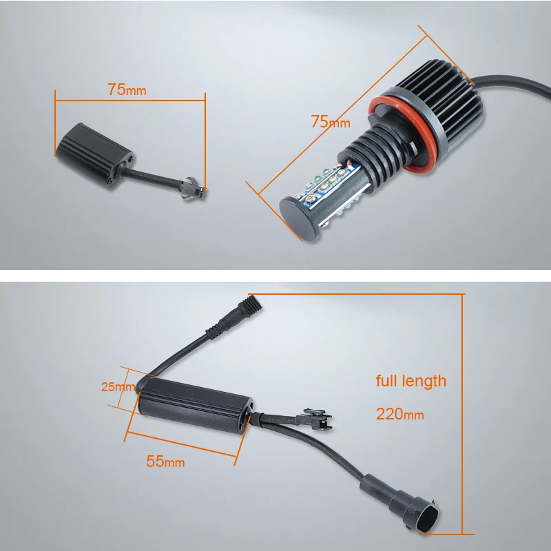 SAARMAT 2 шт. Led Canbus Led angel eyes света DRL светодиодные лампы H8 для BMW e60 e61 e63 e64 e70 X5 e71 X6 e82 e87 e89 Z4 e90 e91 e92