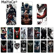 

MaiYaCa Soft TPU silicone Phone Case Marvel Deadpool Venom Villain Super Hero for iPhone 8 7 6 6S Plus X 55S SE 44S XS XRXS max
