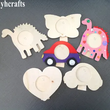 

4PCS/LOT.Paint unfinished wood frame Wood toys,Drawing toys,Family fun,Early educationl toys,Kindergarten toys,Wood crafts.