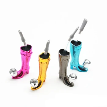 

1 Pc Fashion High Boots Shape Smok Pipes Portable Creative Smoking Pipe Herb Tobacco Pipe Grinder Filter Cigarette Holder
