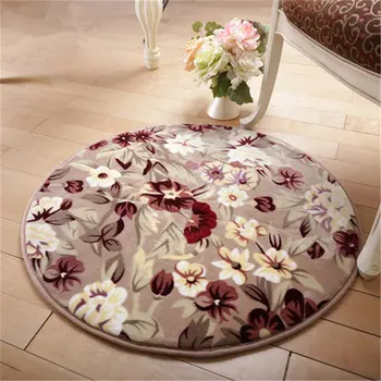 

Diam 50/80 cm Round Carpet Living Room Bedroom Floor Mat Yoga Mat Anti Slip Rugs for Kitchen Bathroom Doormat tapete para quarto