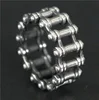 Drop Ship Size 7~14 Fashion Biker Chain Ring Polishing Cool 316L Stainless Steel Jewelry Motor Biker Ring 1