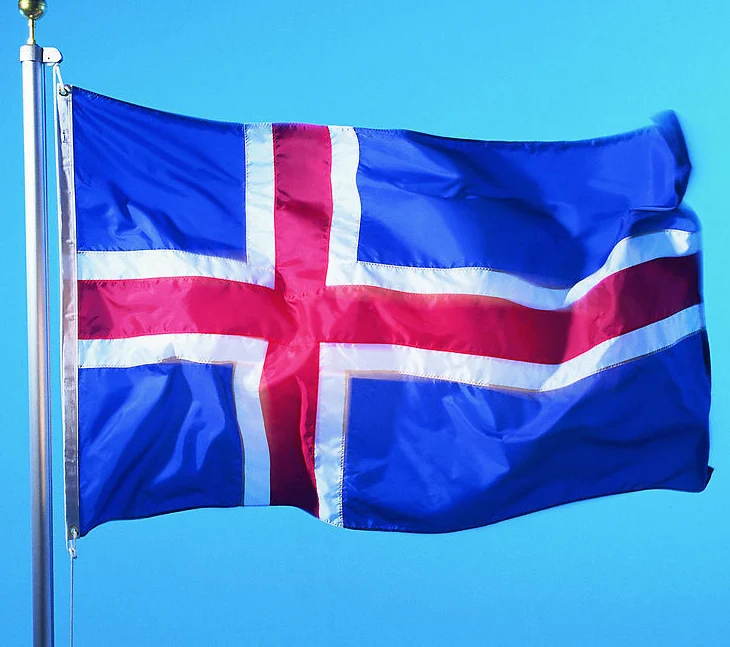 

100% polyester not fade National Flag of Iceland Size 60x100cm/90x150cm/120x200cm/150x250cm/180x300cm custom made banners