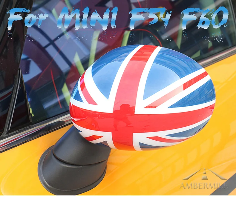 Car Rearview Mirror Cover Shell Housing Sticker for Mini Cooper JCW F54 Clubman F60 Countryman Accessories Car Styling (2)
