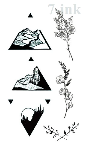 Wasser Transfer Gefalschte Tattoo Schwarz Berge Sunset Blatter Wasserdicht Temporare Tattoo Flash Tattoo Fur Frau Mann Wasser Transfer Gefalschte Tattoo Schwarz Berge Sunset Blatter Wasserdicht Temporare Tattoo Flash Tattoo Fur Frau Mann