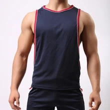 Дышащие спортивные для бега трусцой Топ Для мужчин Обучение Мода Горячие продажи для баскетбола, для занятий бодибилдингом, Фитнес быстрая непромокаемые футболки