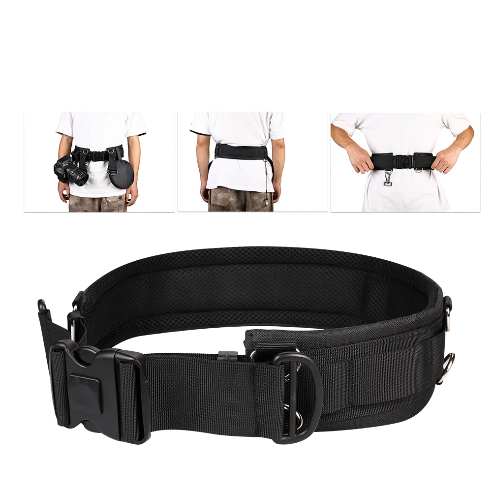 Kaliou Multifunctional Quick Release Waist Belt fixed Holder Buckle Hanger Strap for Canon Nikon Sony DSLR for Gopro 6 5 4 3 2 1