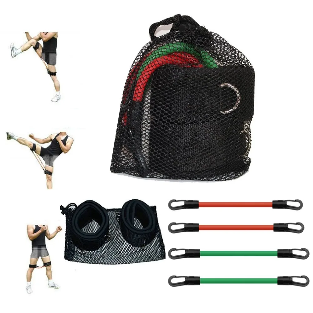 

Speed Agility Training Tube Set Leg Running Resistance Bands with Thigh Straps for Fitness Muscle Endurance Strength Workout