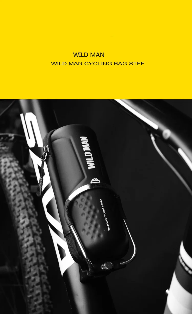 Discount WILD MAN MTB Bike Bag Rainproof Front Bag 6.2inch Mobile Phone Case Bicycle Top Tube Bag Cycling Anti Pressure Tail Tool Bag 17