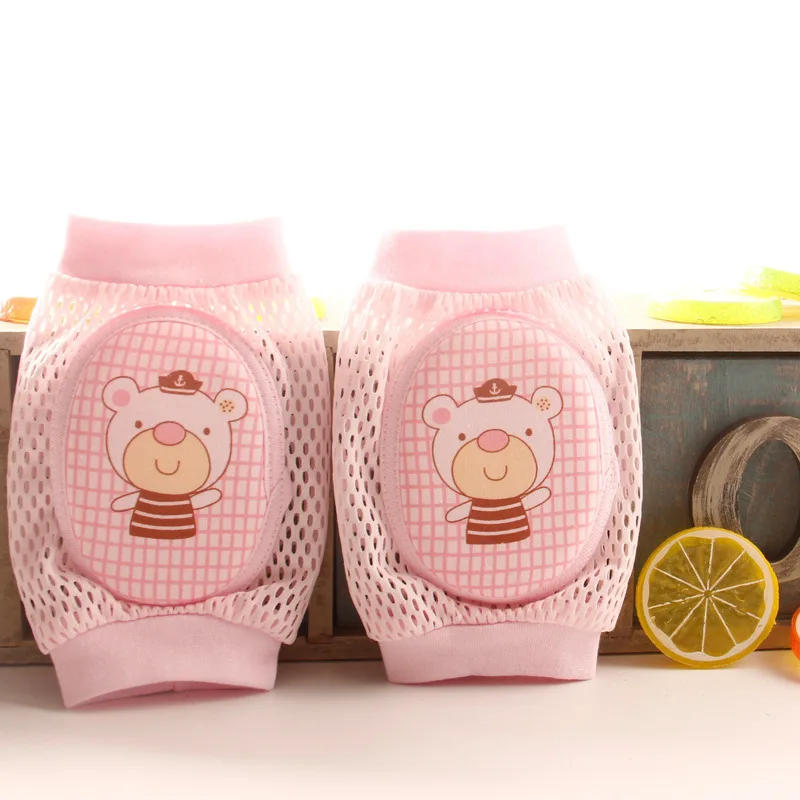 

0-3Y Cartoon Baby Knee Pads Anti Slip Mesh Cushion Crawling Protector Cotton Kids Kneecaps Children For Grils Boys Leg Warmers