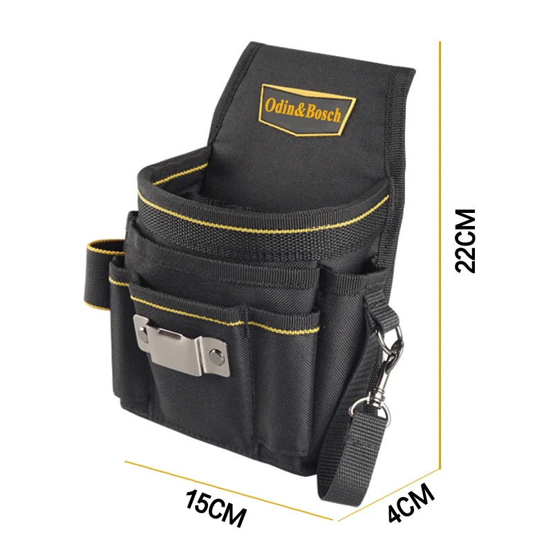 Odin&Bosch Maintenance electrician Utility tool waist bag,Multifunction Water resistant canvas tool belt bag									