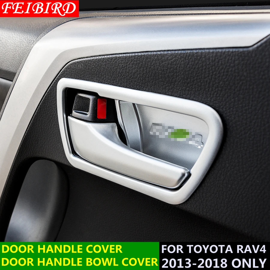 Interior Storage Glove Box Door Handle Bowl Cover Trim For Toyota RAV4 2013-2018