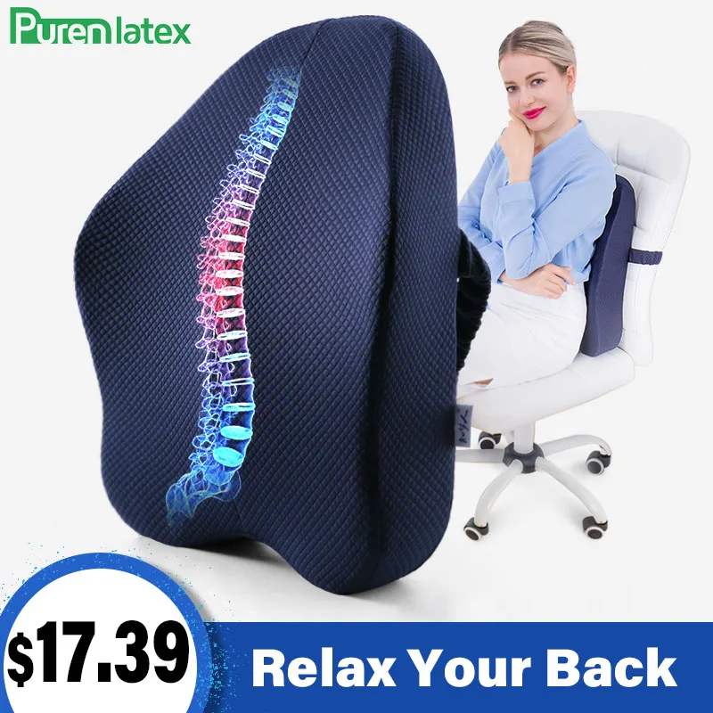 

Memory Foam 2 Pcs Orthopedic Pillow Set Office Chair Cushion Coccyx Pad Car Seat Mats Hemorrhoid Vertebra Spine Protect