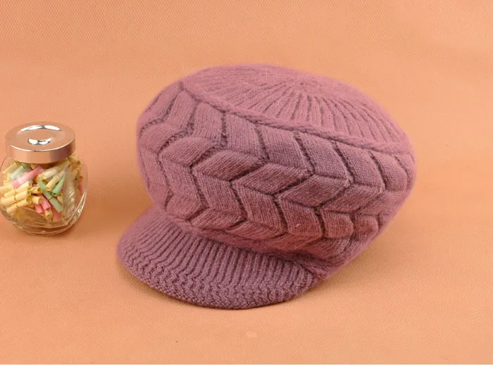 Шапка-бини для девочек Skullies, шапка S, Femme, SnapBack, теплая зимняя вязаная шапка с плетеным козырьком, лыжная шапка, Берет шапочка, Y423