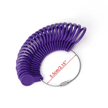 

Easy To Use 0-13 Finger Ring Plastic Sizer Gauge Measure Jewelry Size Tools New Ring Measurement Jewelry Tools