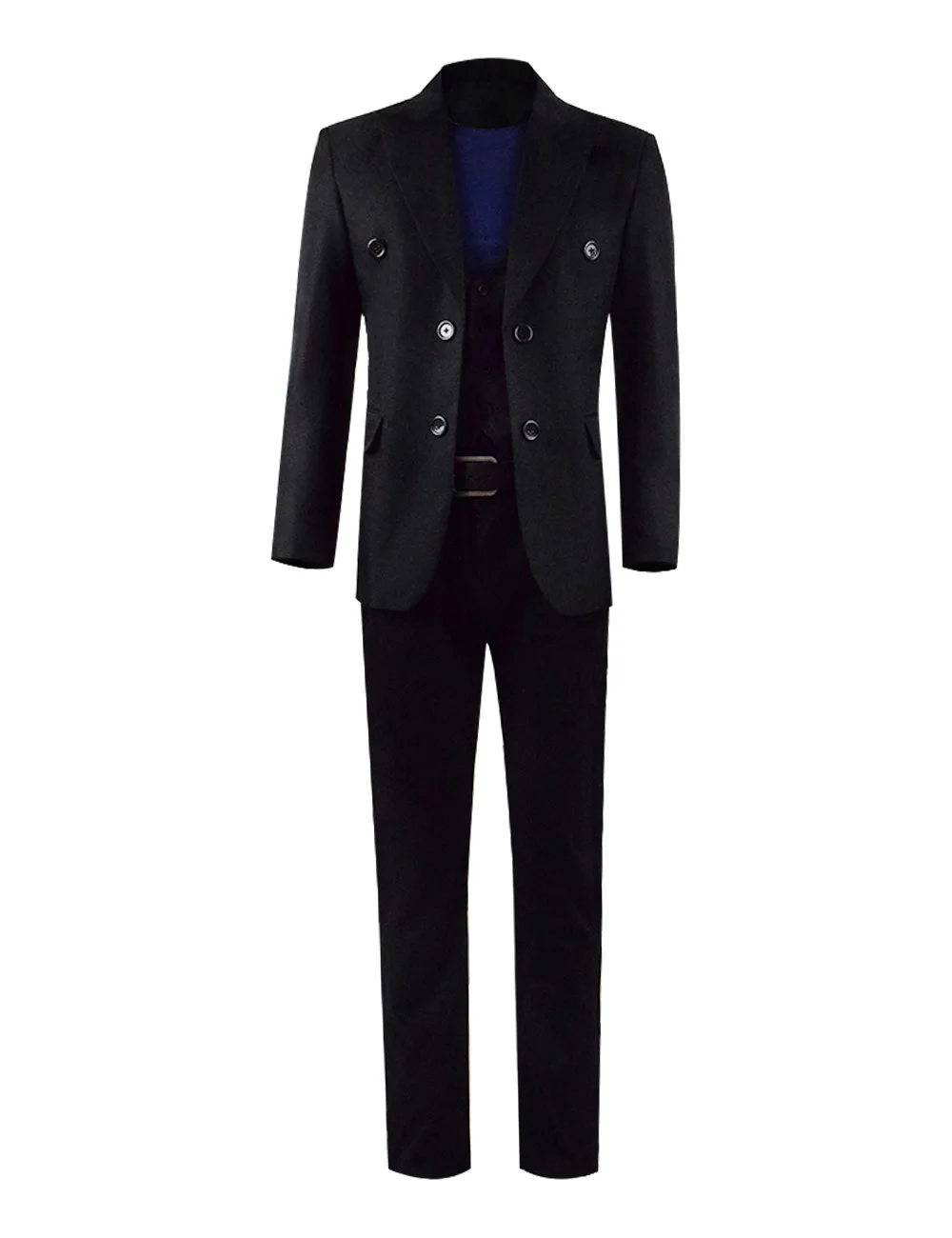 

Devil Crowley Cosplay Costume Omens Suit Good Full Set Men's Black Suit