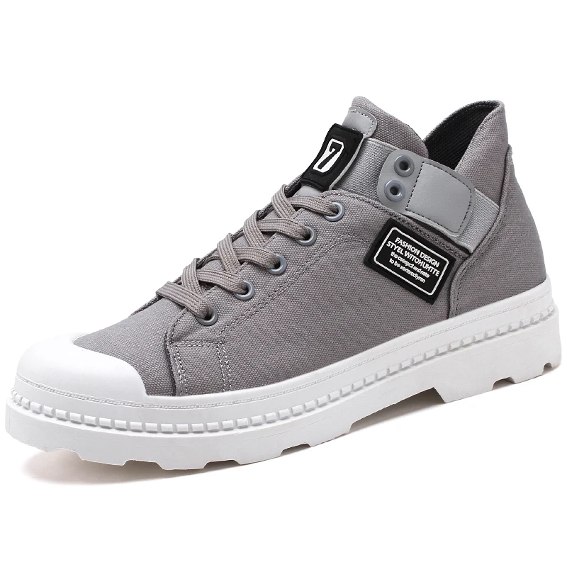 

Hot Spring and Autumn Men Boots Comfortable Quality High Top Shoes Men New Casual Shoes canvas Breathable Winter boots #622