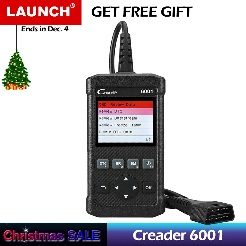

LAUNCH Creader 6001 OBD2 Scanner Full OBD 2 DIY Auto Fault Code Reader Car Diagnostic Scan Tool EOBD OBDII Autoscanner CR6001