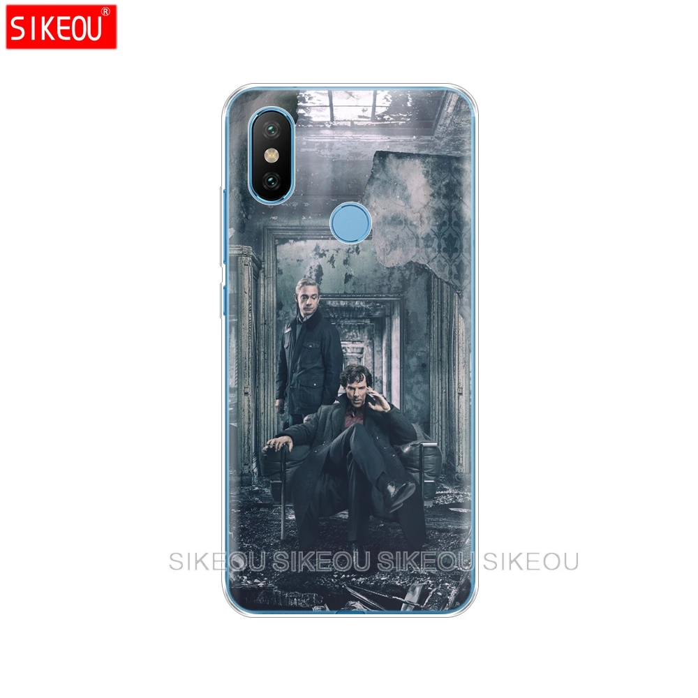 Силиконовый чехол для Xiaomi Mi 8 8SE A1 A2 5 5S 5X 6 Mi5 MI6 NOTE 3 MAX Mix 2 2S Sherlock письменный