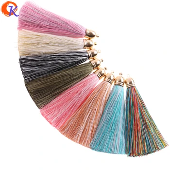 

Cordial Design 5Pcs/Bag 7.5cm*1cm Tassel/Accessories Parts/DIY/Hand Made/Silk Tassel With Golden Copper Cap/Jewelry Findings