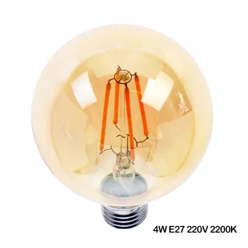 

GANRILAND G125 LED Large Filament Bulb 4W E27 Globe Warm 2200K LED Antique Edisn Bulb 40/60W Incandescent Equivalent Dimmable