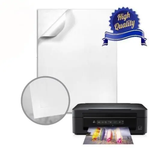 A4 GLOSS SELF ADHESIVE PAPER INKJET PRINTABLE GLOSSY STICKYBACK 135gsm 50 SHEETS