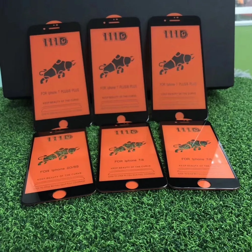 Закаленное стекло 111D с полным покрытием для защиты экрана пленка iPhone 13 12 Mini 11 Pro Max