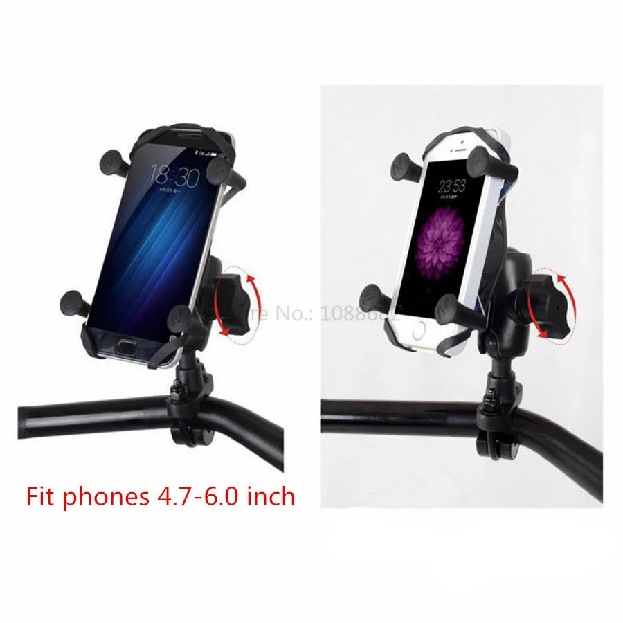 X-Grip Mount Holder Adjustable Motorcycle Rear View Mirror Mount (7)_big